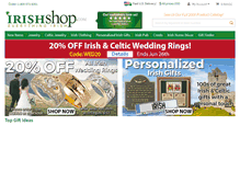 Tablet Screenshot of irishshop.com
